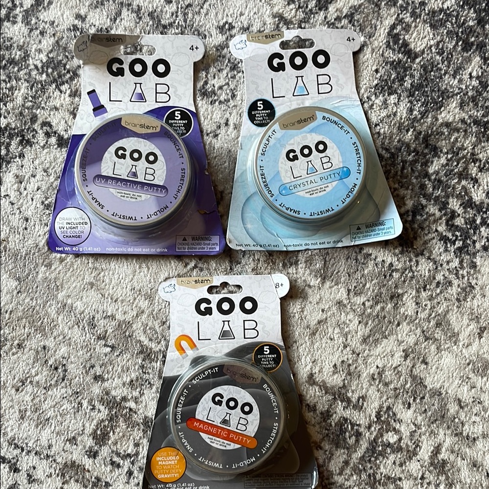 Goo Lab Reactive and Magnetic Putty bundle